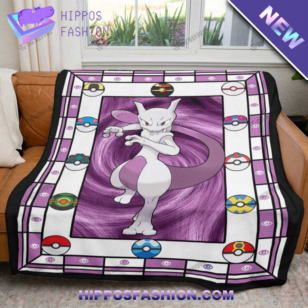 Mewtwo Custom Soft Blanket