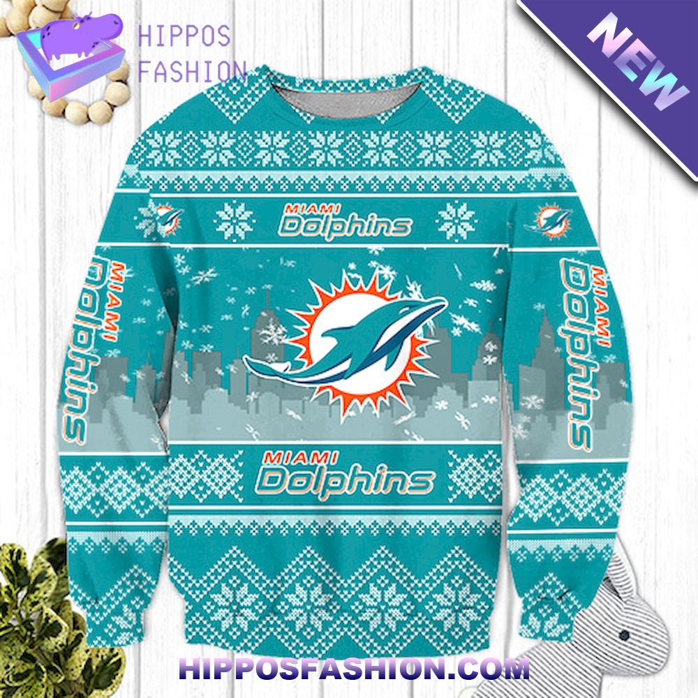 Miami Dolphins NFL Ugly Christmas Sweater