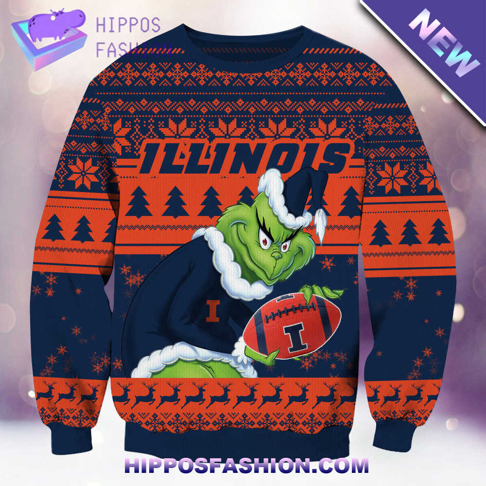 NCAA Illinois Fighting Illini Grinch Christmas Ugly Sweater UwbE.jpg