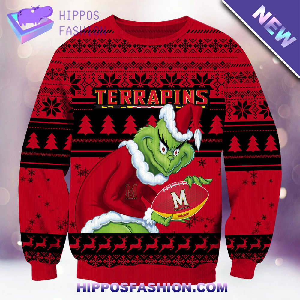 NCAA Maryland Terrapins Grinch Christmas Ugly Sweater BhrlH.jpg