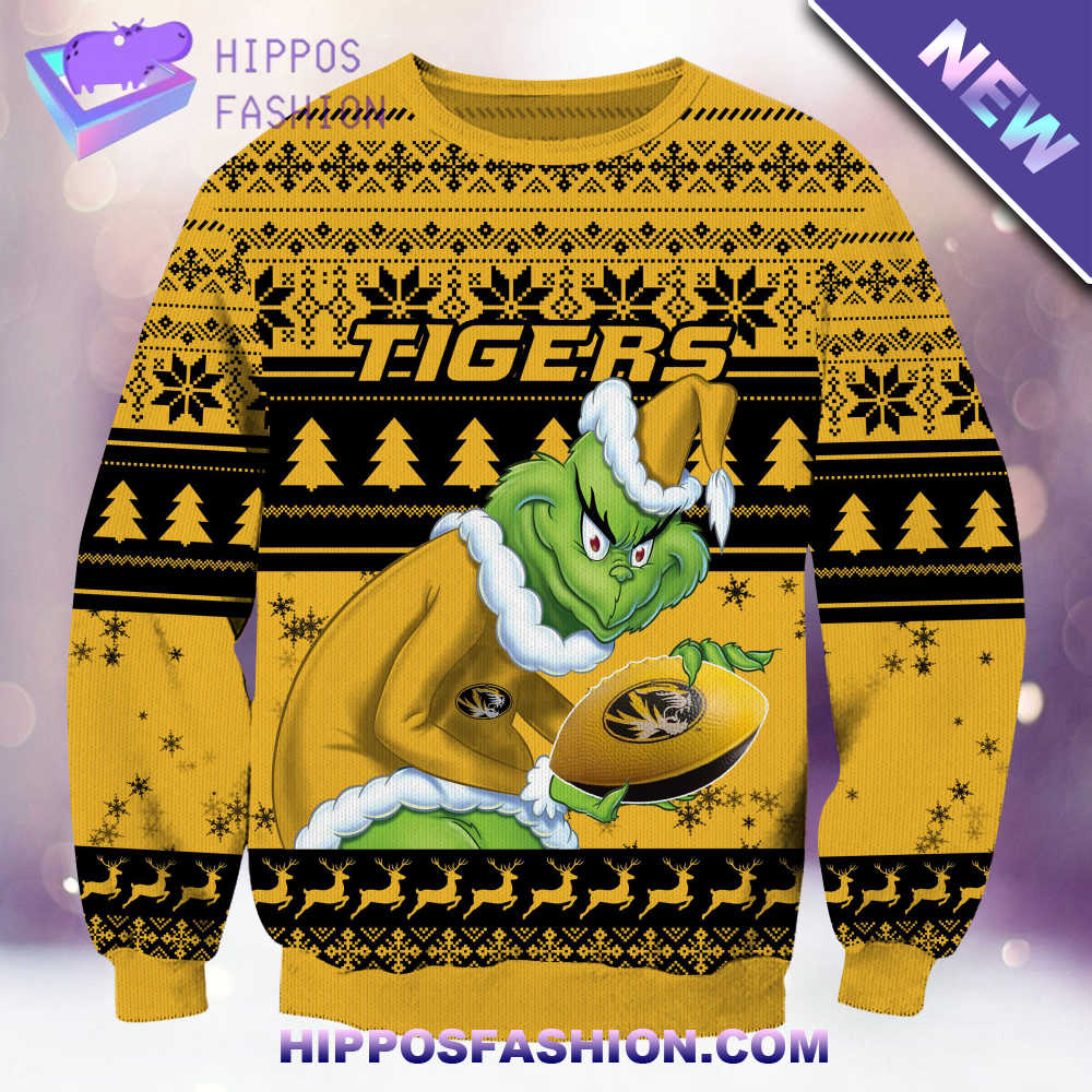 NCAA Missouri Tigers Grinch Christmas Ugly Sweater Xev.jpg