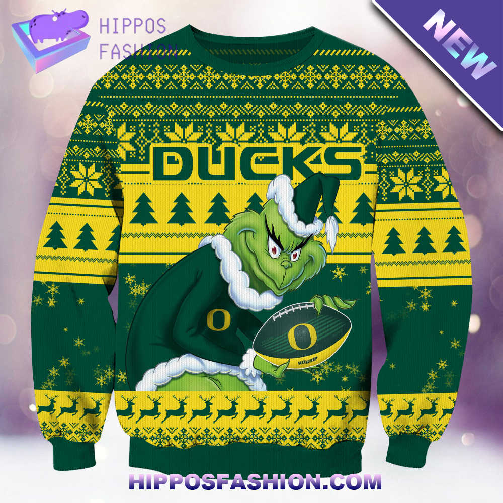NCAA Oregon Ducks Grinch Christmas Ugly Sweater ZjCL.jpg
