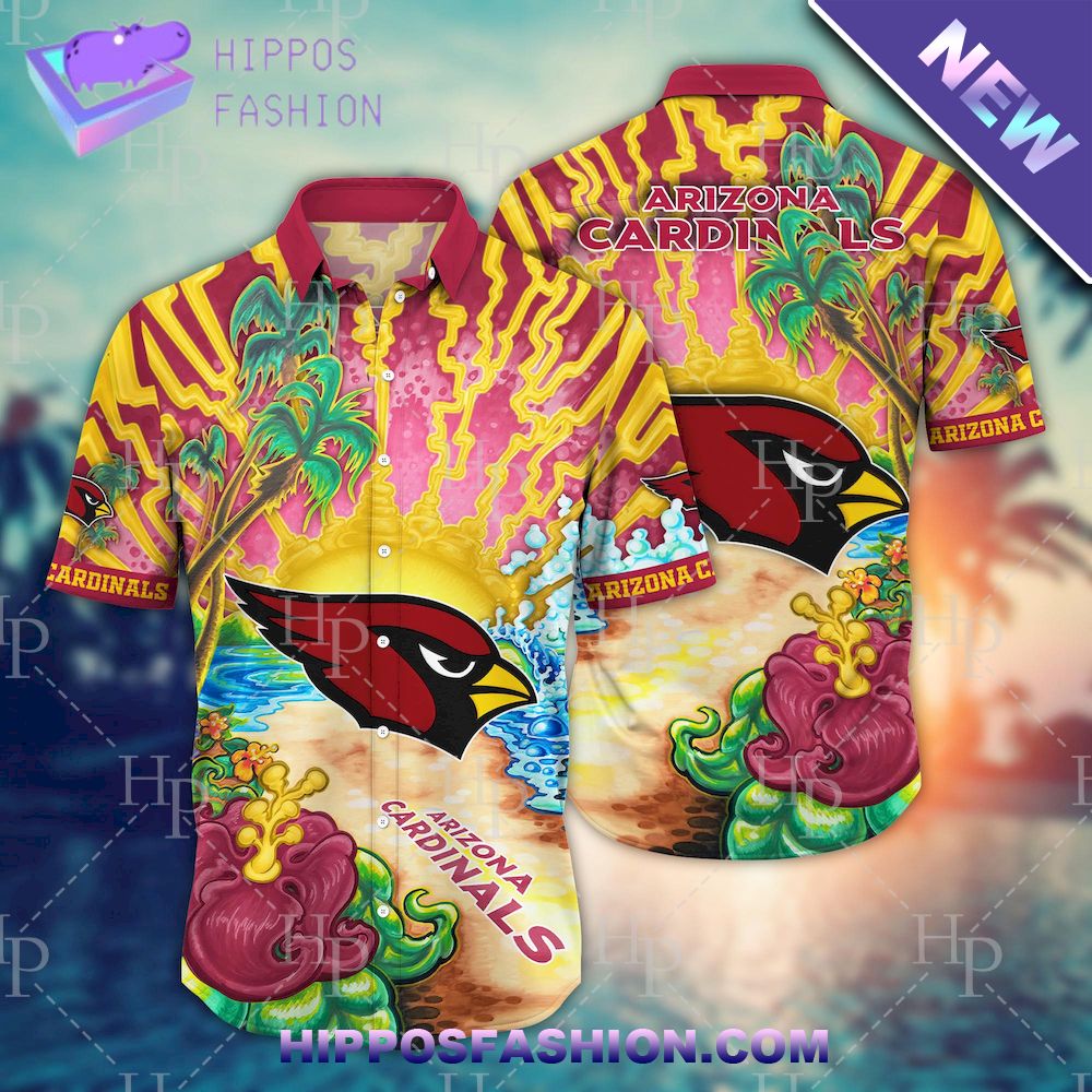 NFL Arizona Cardinals Flower Hawaiian Shirt
