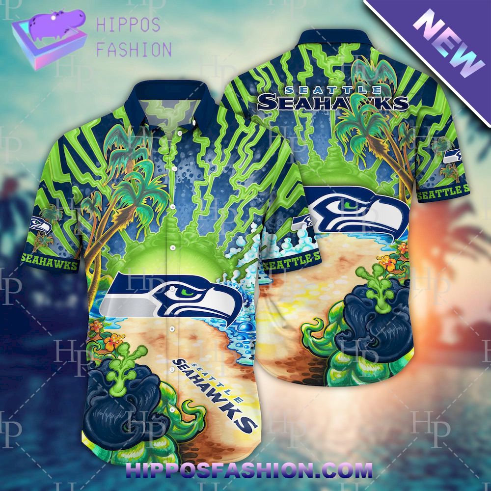 NFL Seattle Seahawks Flower Hawaiian Shirt