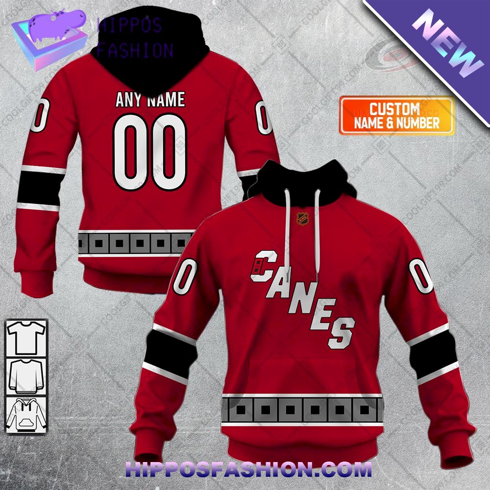 NHL Tampa Bay Lightning Custom Name Number 2021 Reverse Retro Alternate  Jersey Zip Up Hoodie