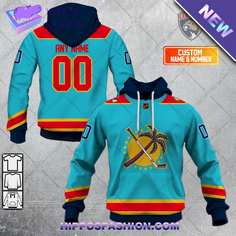 NHL Florida Panthers Reverse Retro Personalized Hoodie