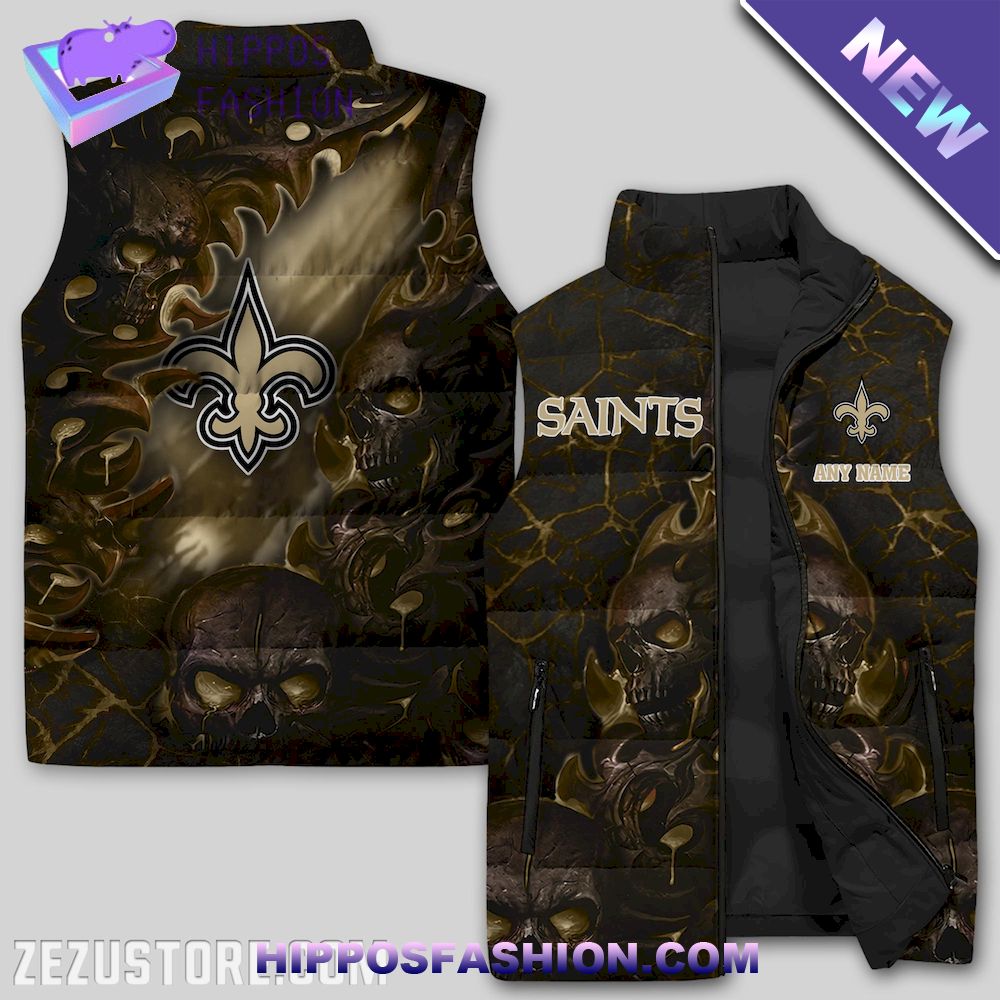 New Orleans Saints NFL Premium Sleeveless Jacket