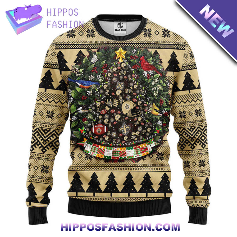 New Orleans Saints Tree Ball Christmas Ugly Sweater pZzl.jpg
