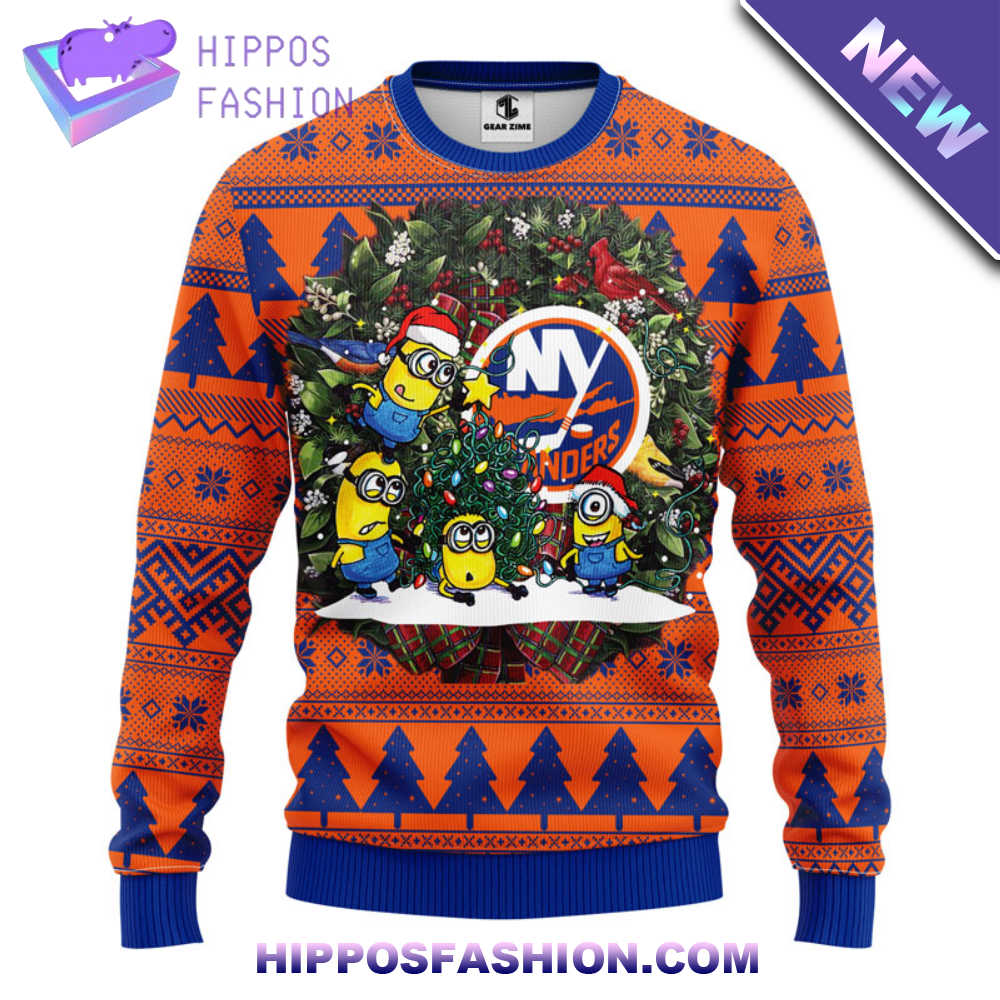 New York Islanders Minion Christmas Ugly Sweater BHrGT.jpg
