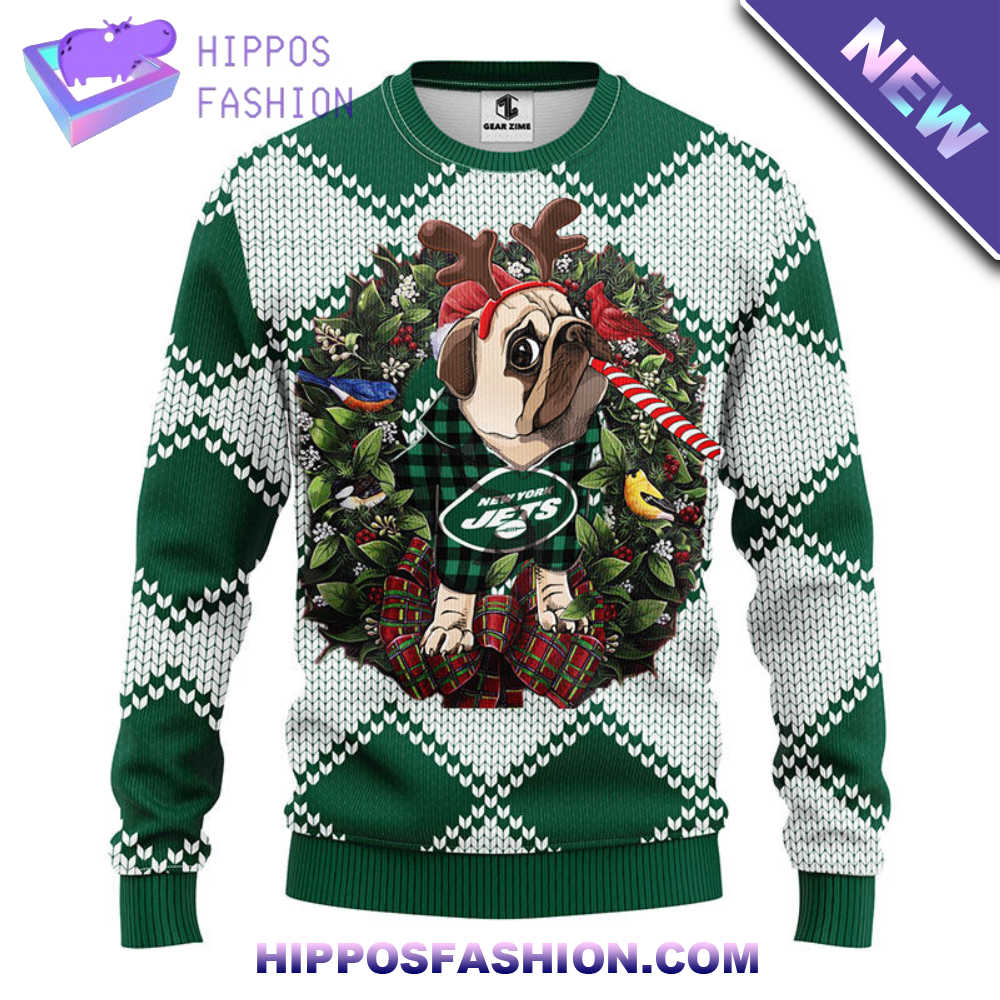 New York Jets Pub Dog Christmas Ugly Sweater ovB.jpg
