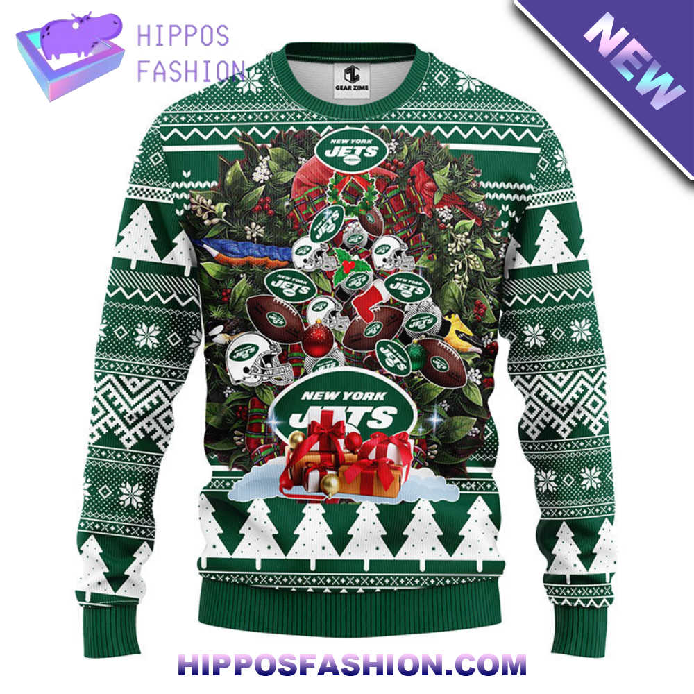 New York Jets Tree Ball Christmas Ugly Sweater VcQYY.jpg