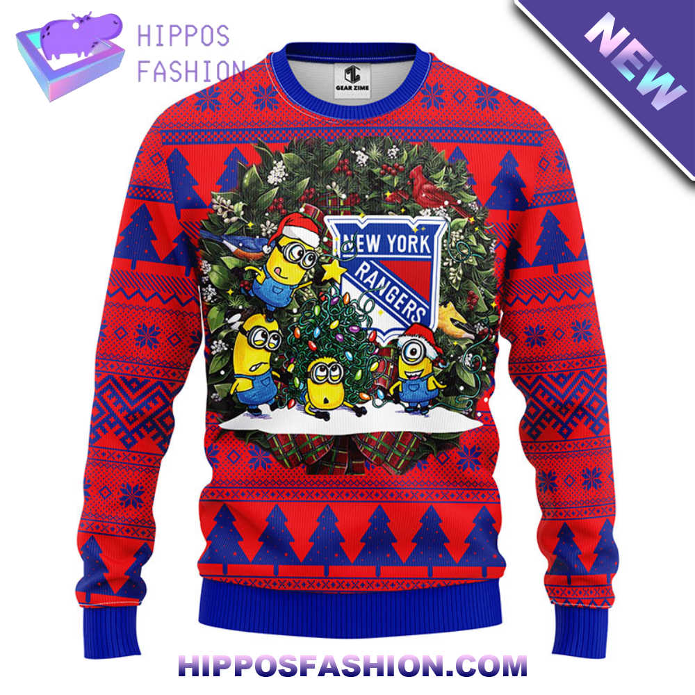 New York Rangers Minion Christmas Ugly Sweater WOnmh.jpg