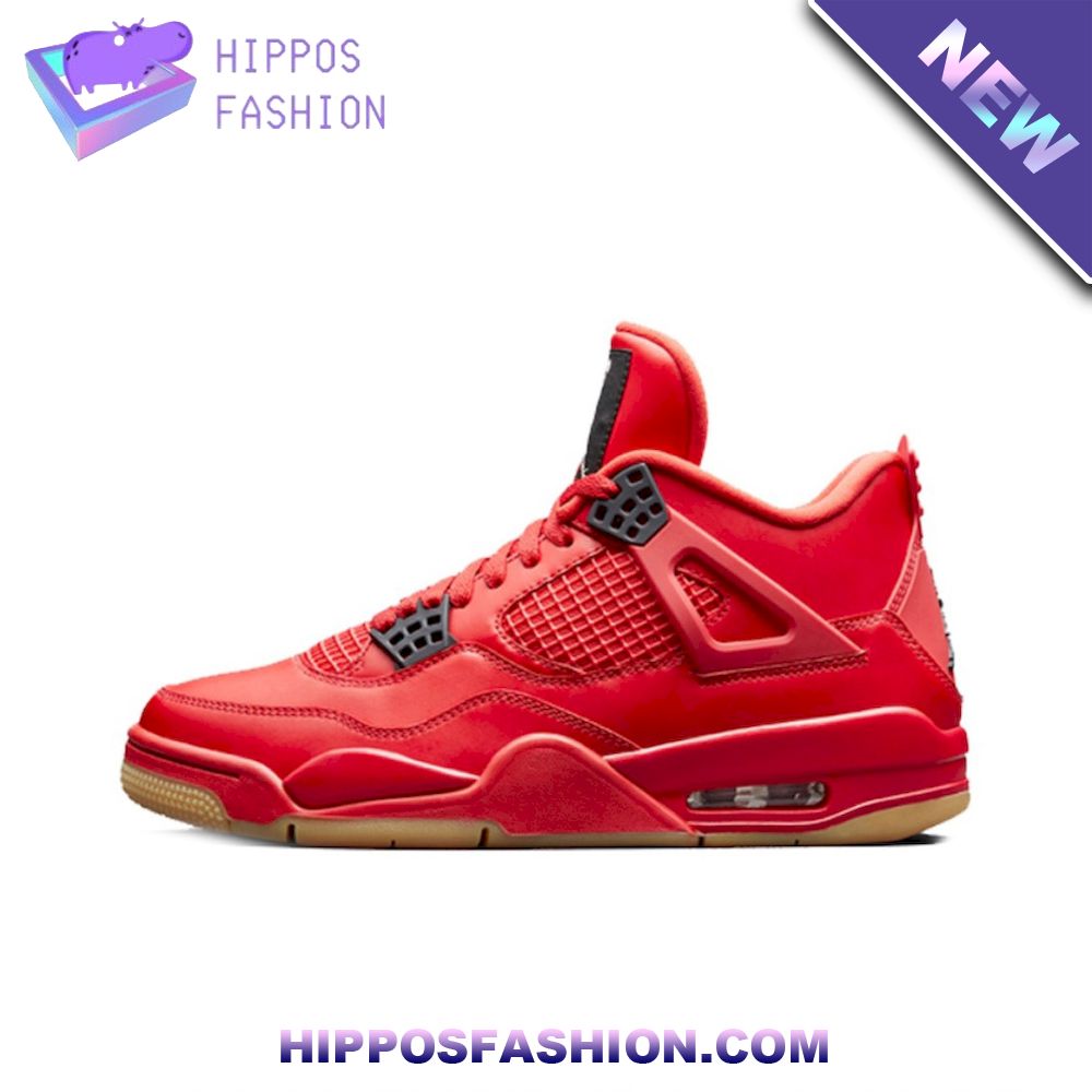 Nike Air Jordan 4 High Retro Fire Red Sneakers