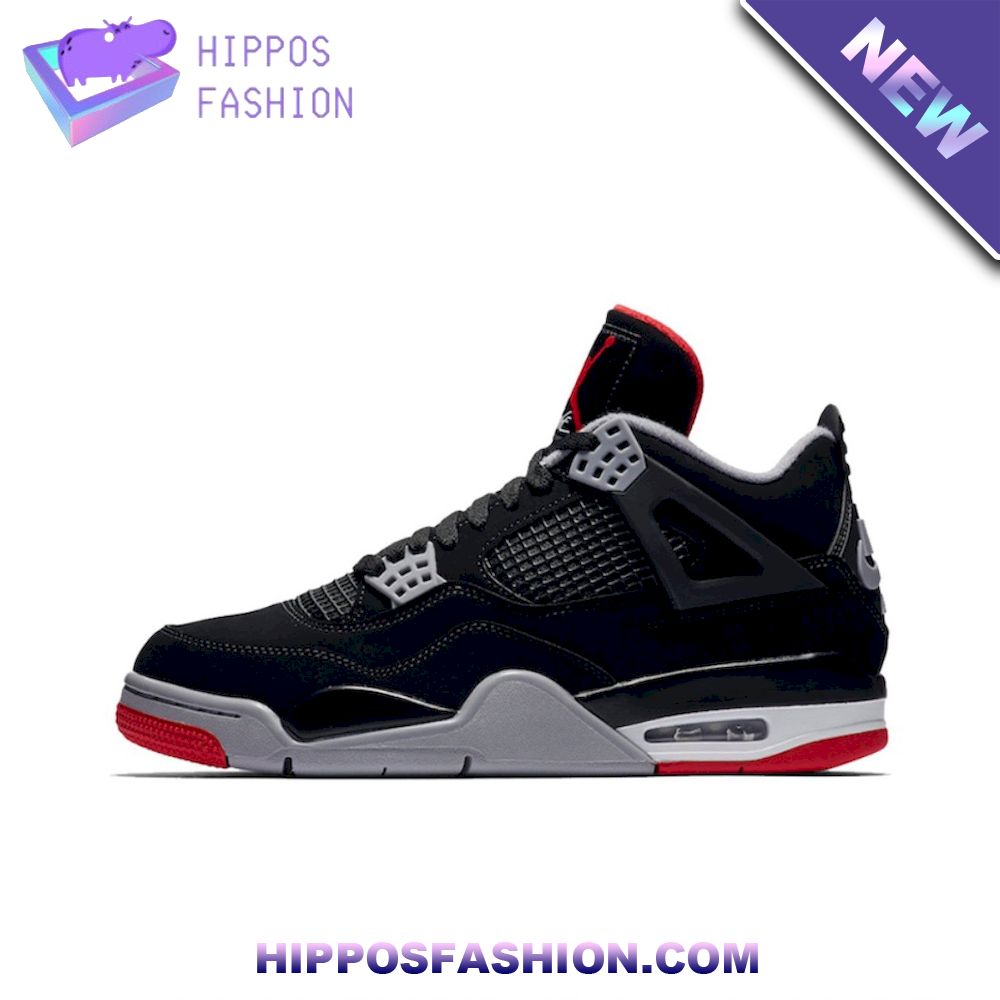Nike Air Jordan 4 Mid Retro Bred Sneakers