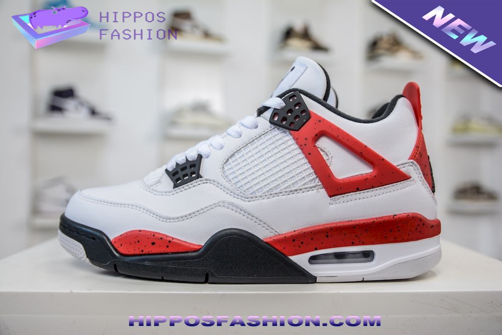 Nike Air Jordan 4 Red Cement Sneakers
