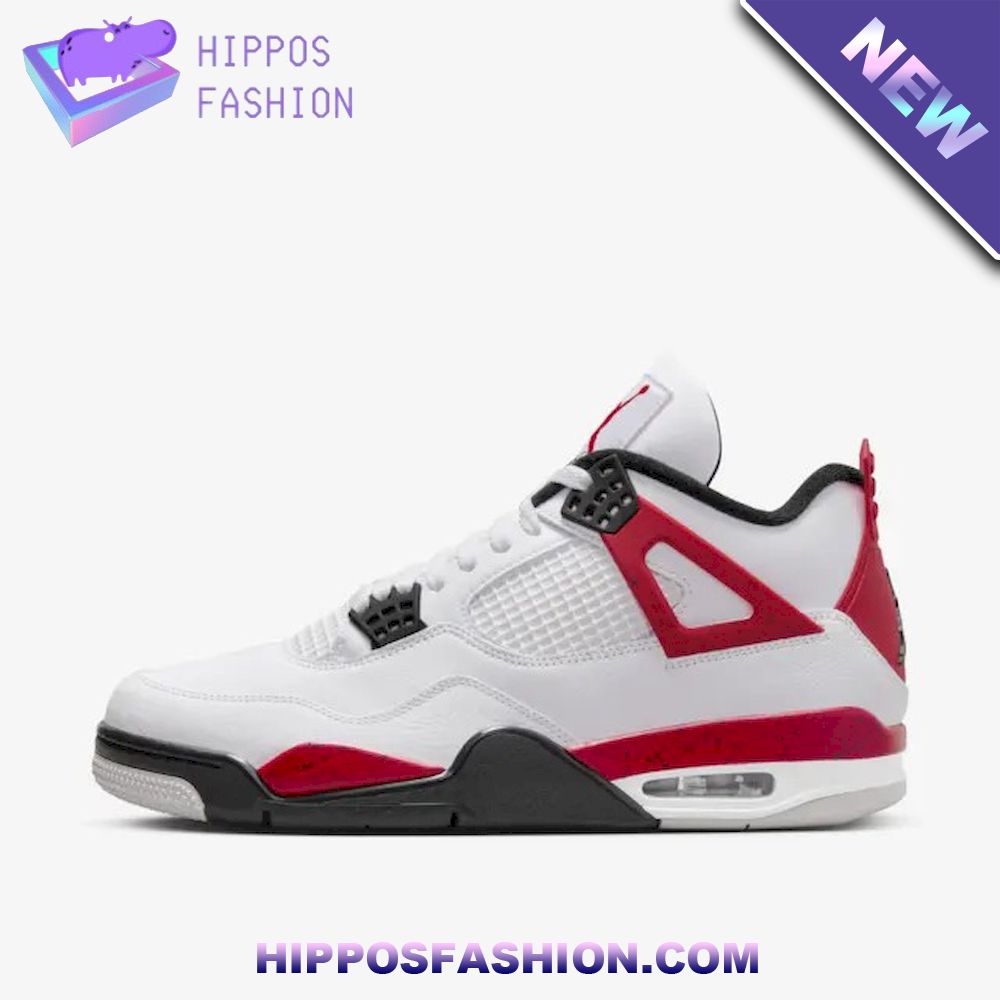 Nike Air Jordan 4 Retro Red Cement Sneakers