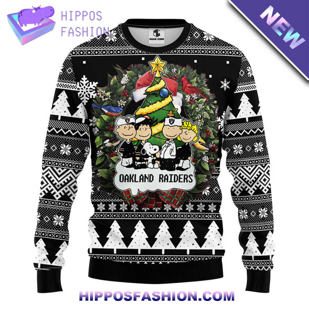 Oakland Raiders Snoopy Dog Christmas Ugly Sweater ooYSS.jpg