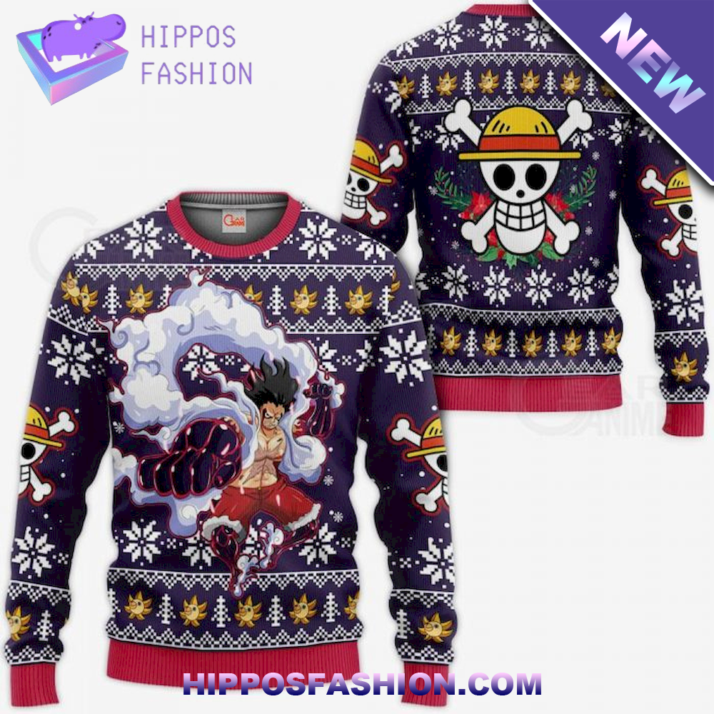 Onepiece Luffy Gear Ugly Christmas Sweater