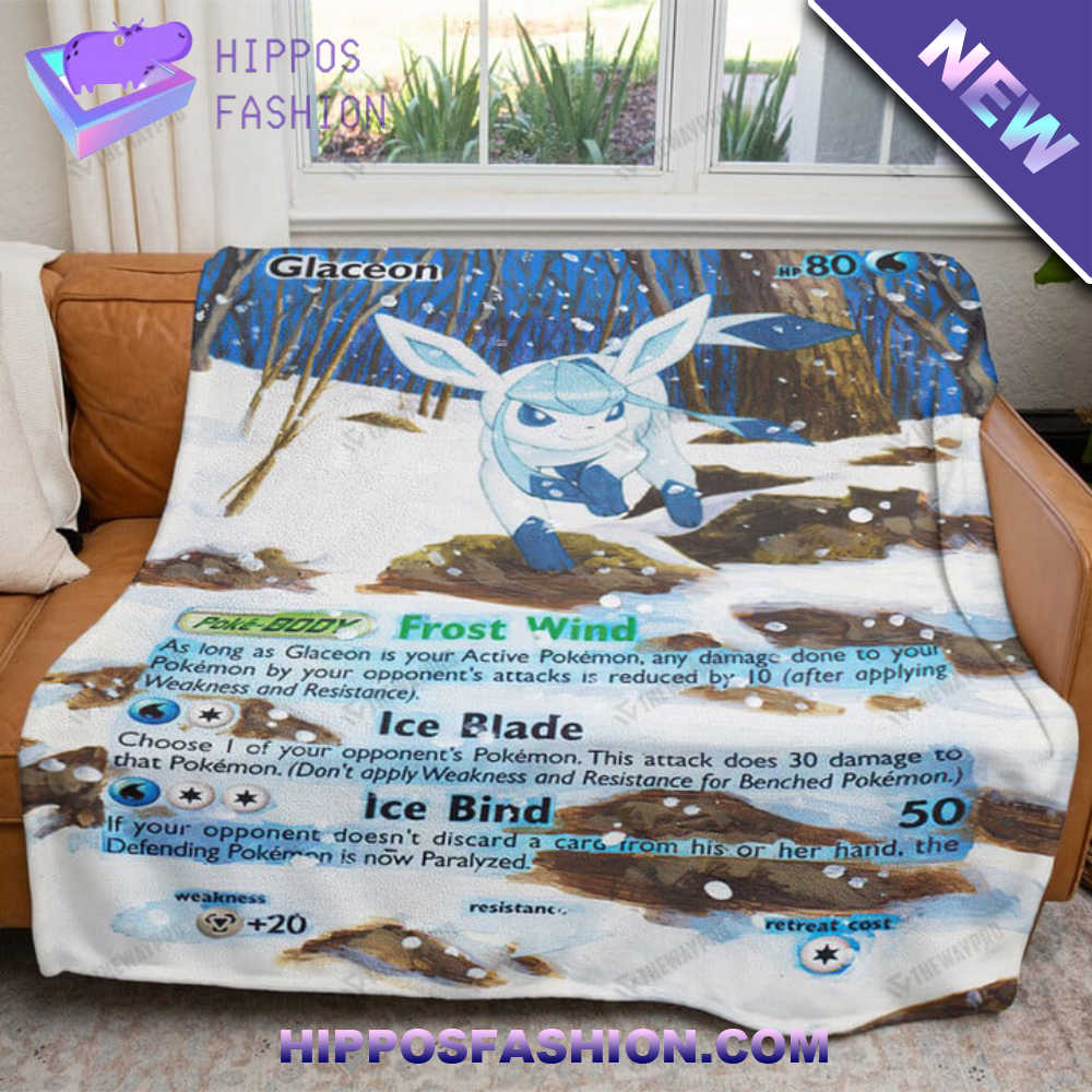 Painted Glaceon Custom Soft Blanket