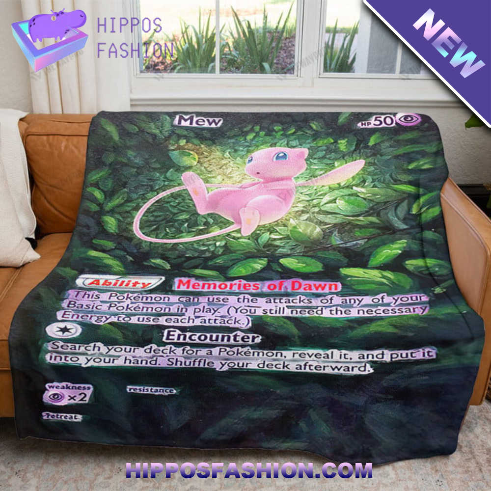 Painted Mew Custom Soft Blanket