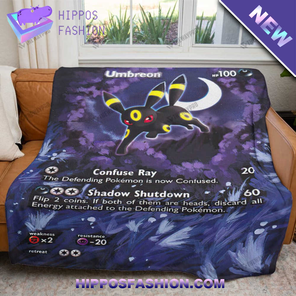 Painted Umbreon Custom Soft Blanket