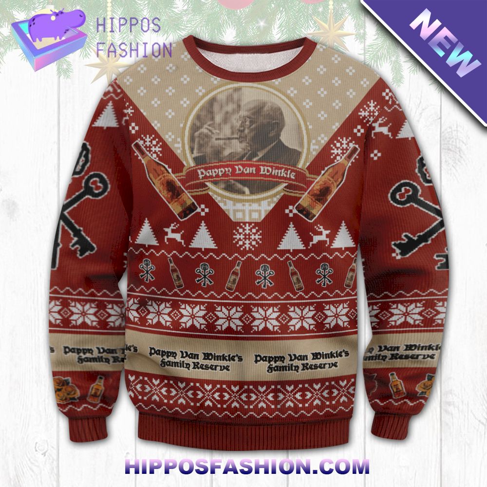 Pappy Van Winkle Ugly Christmas Sweater