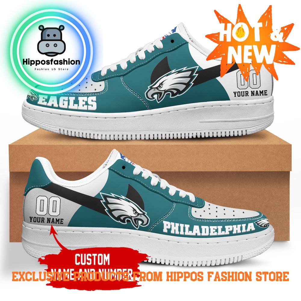 Philadelphia Eagles Personalized Nike Air Force Sneaker