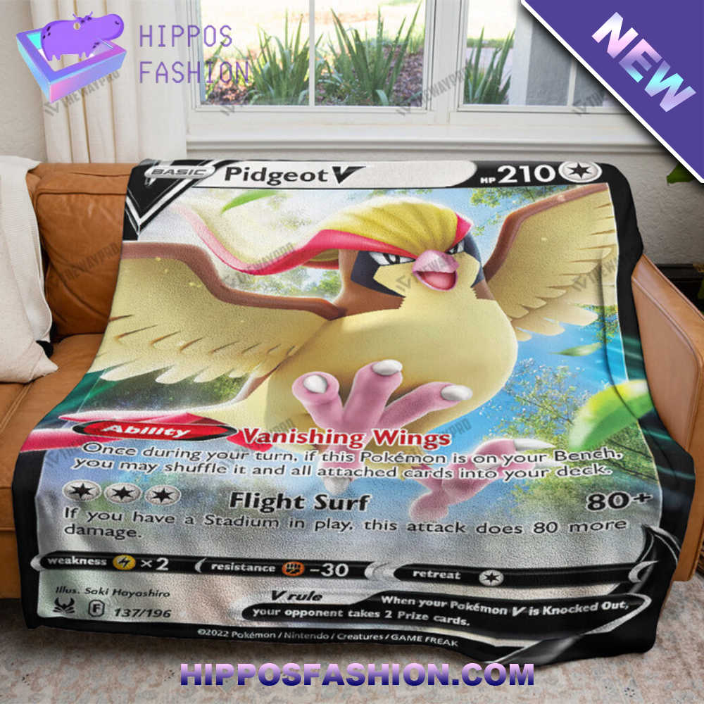 Pidgeot V 2022 Custom Soft Blanket