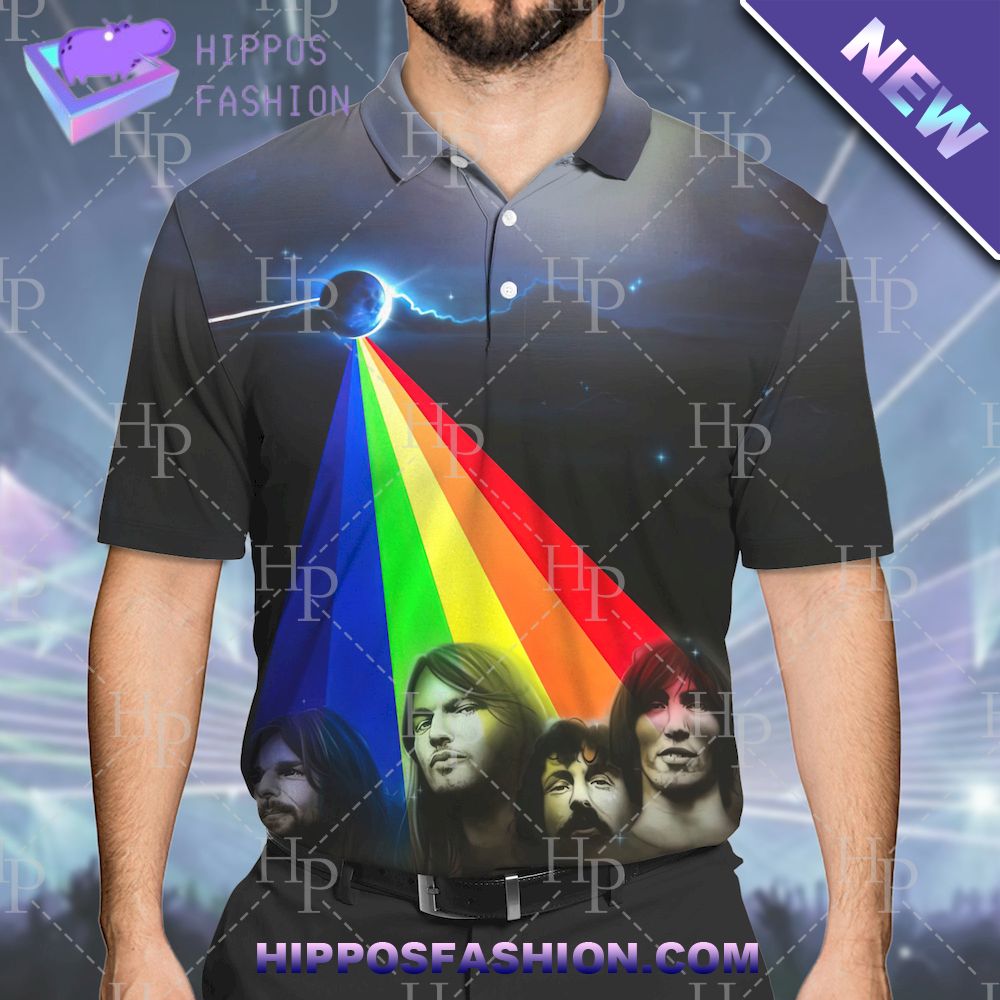 Pink Floyd The Dark Side Of The Moon 50th Anniversary 3D Polo Shirt
