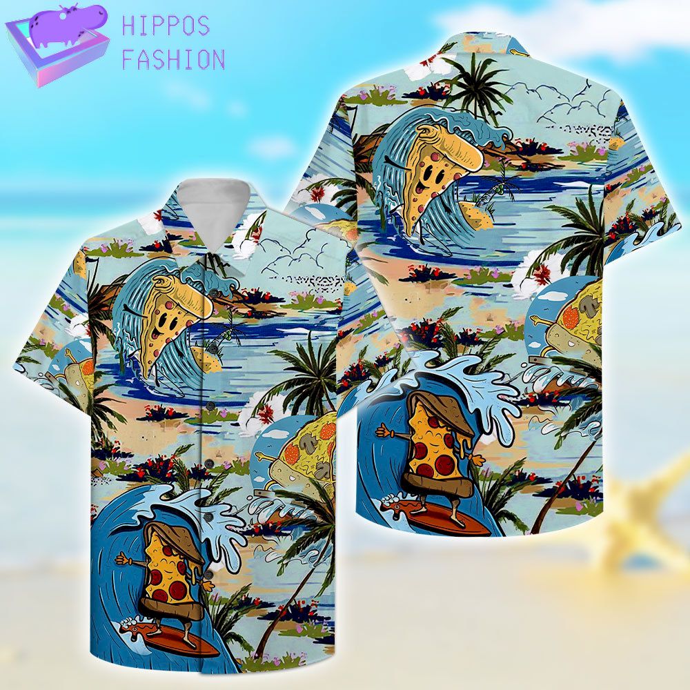 Pizza Surfing Hawaiian Shirt D