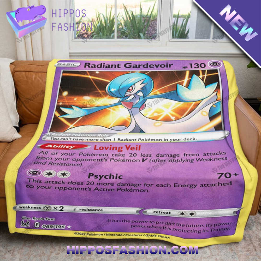 Radiant Gardevoir Card Custom Soft Blanket wkPb.jpg