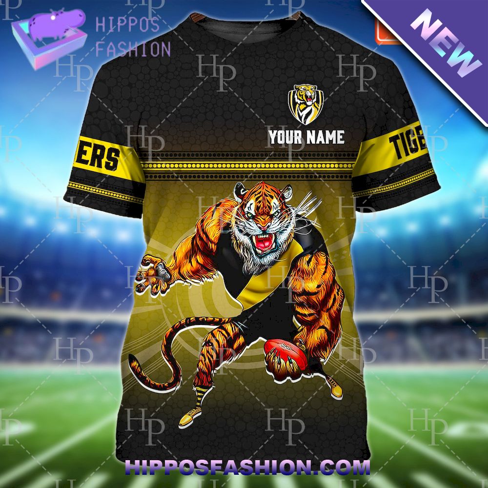 Richmond Tigers AFL Custom Name D Tshirt