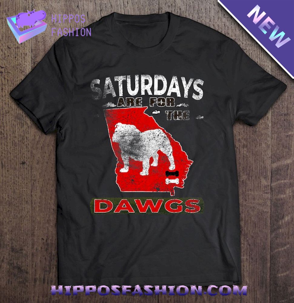 Saturdays Are For The Dawgs The Bulldog State Retro Design Shirt