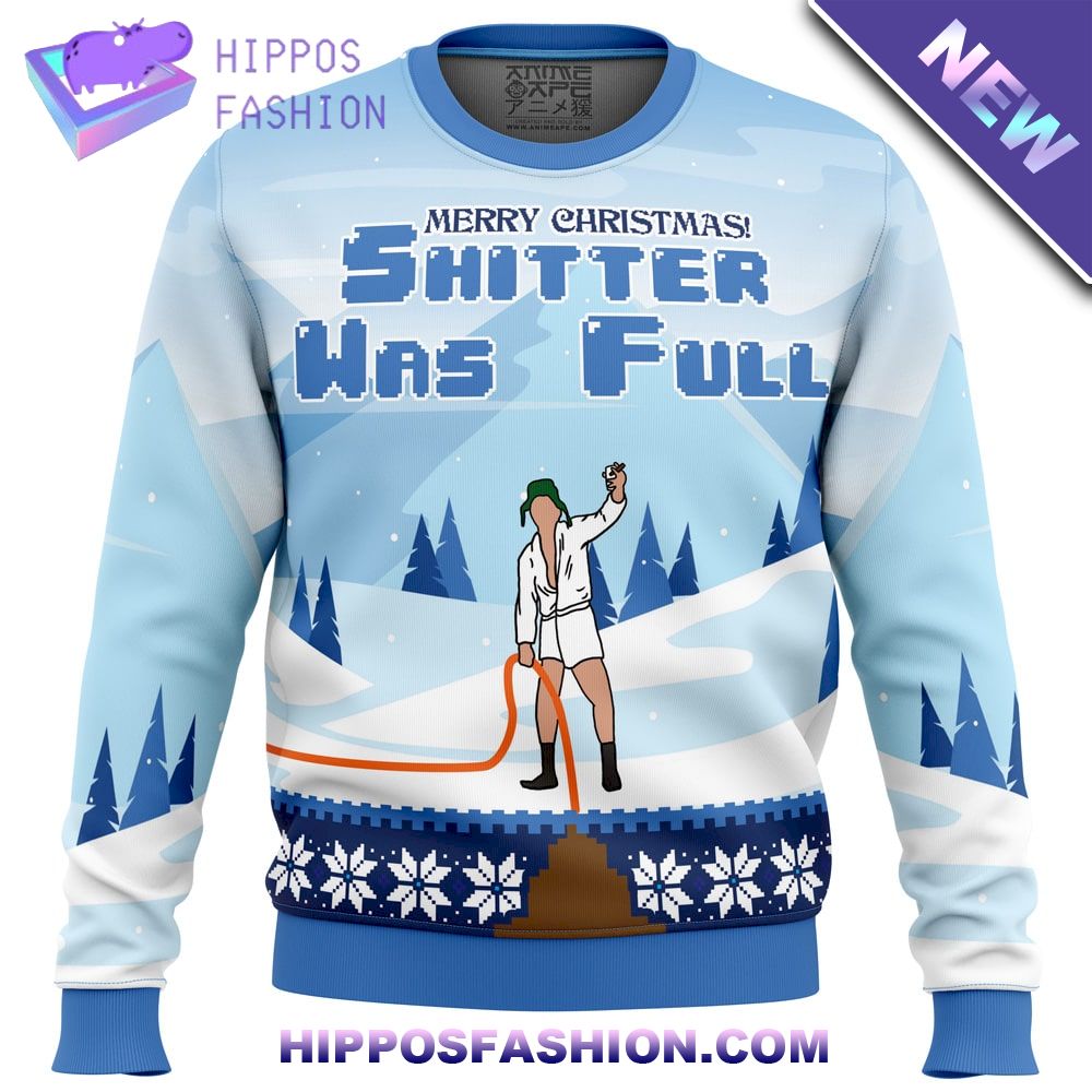 Shitter Was Full National Lampoons Christmas Vacation Ugly Christmas Sweater
