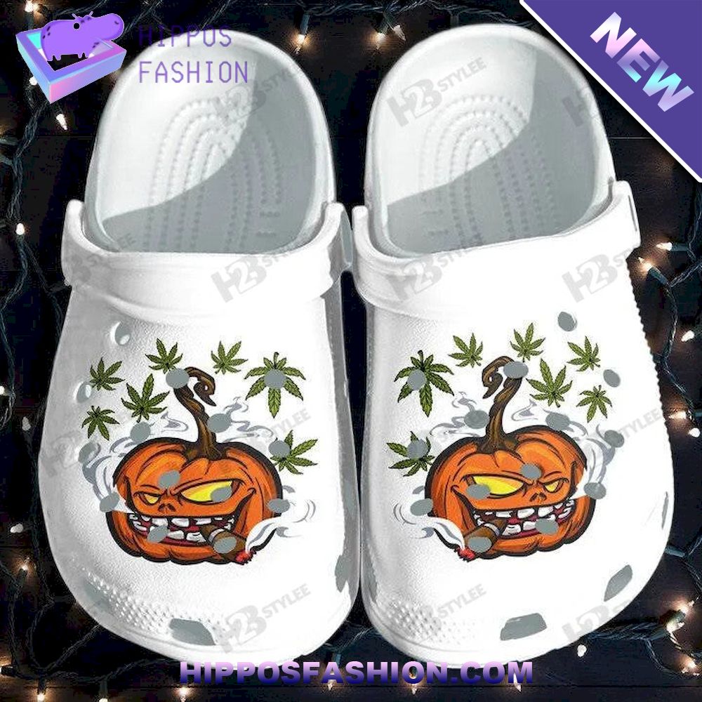Smoking Funny Weed Halloween Personalized Crocs Clog Shoes