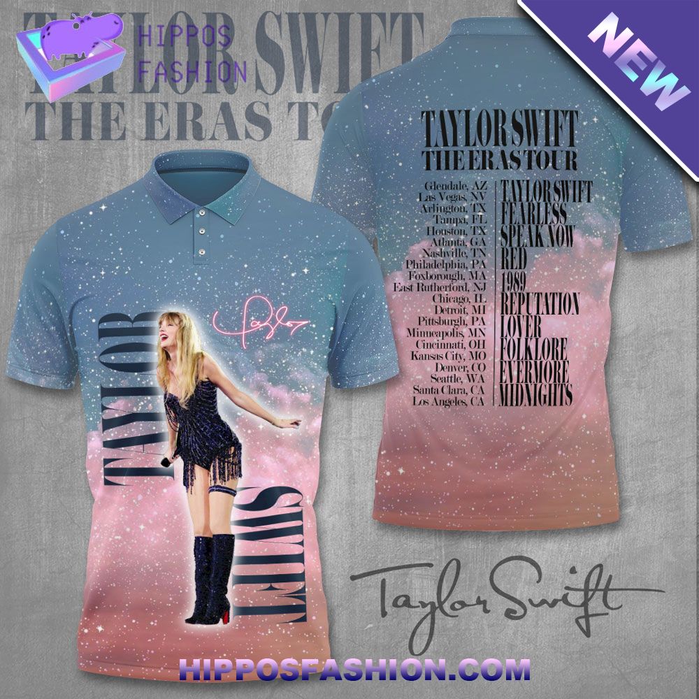 Taylor Swift The Eras International Tour Beige Polo Shirt