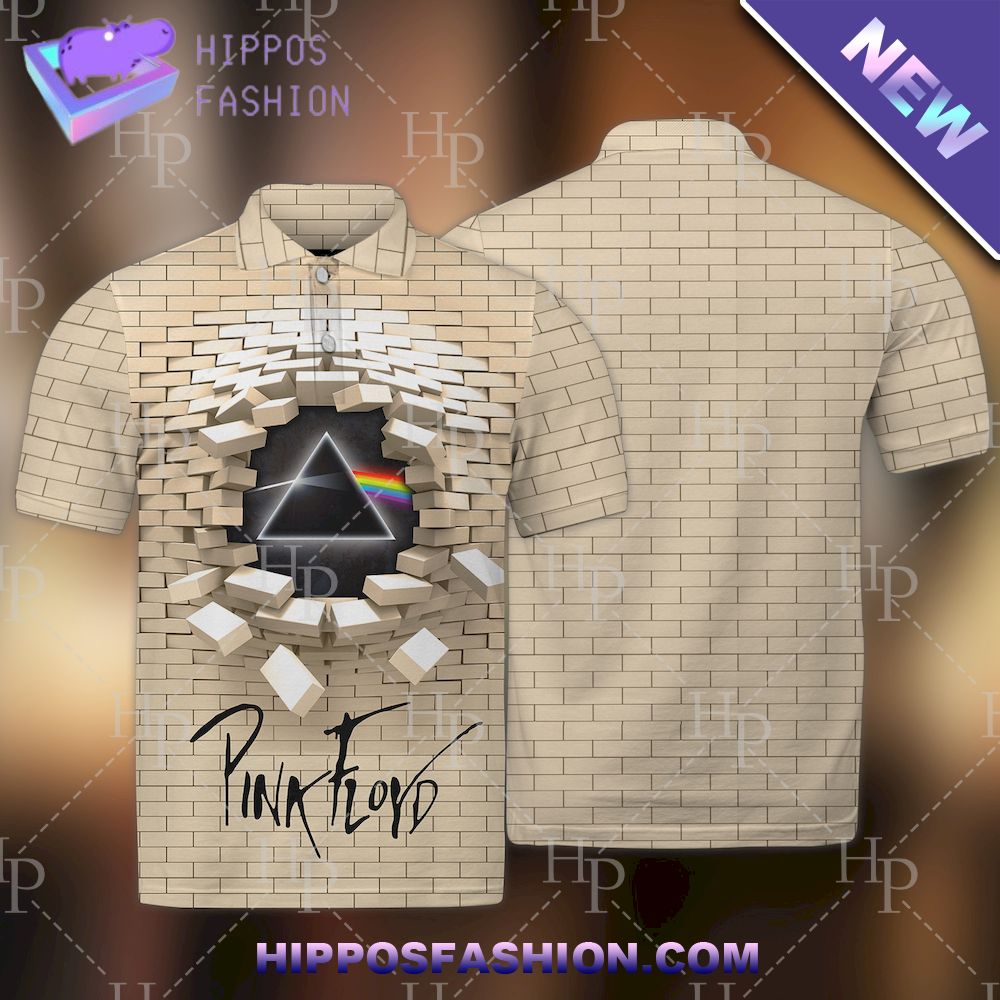 The Wall Pink Floyd The Dark Side of the Moon 3D Polo Shirt
