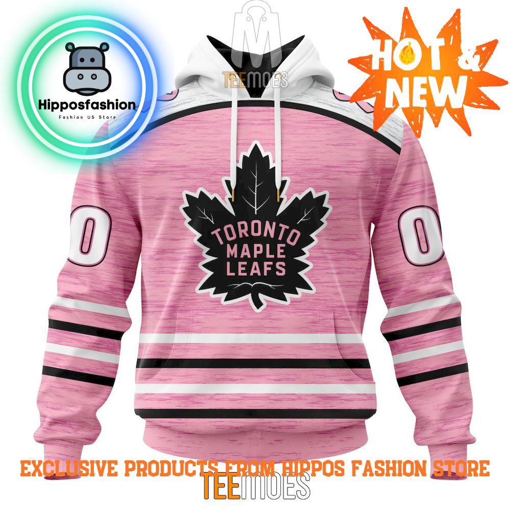 Toronto Maple Leafs Breast Cancer Awareness Light Pink Personalized Hoodie