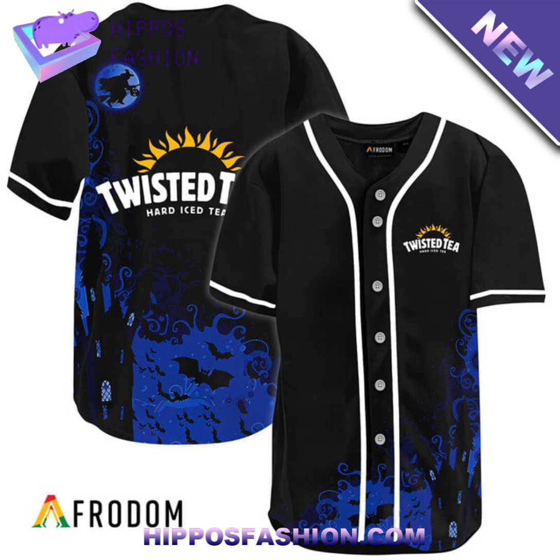 Twisted Tea Black Witch Halloween Baseball Jersey