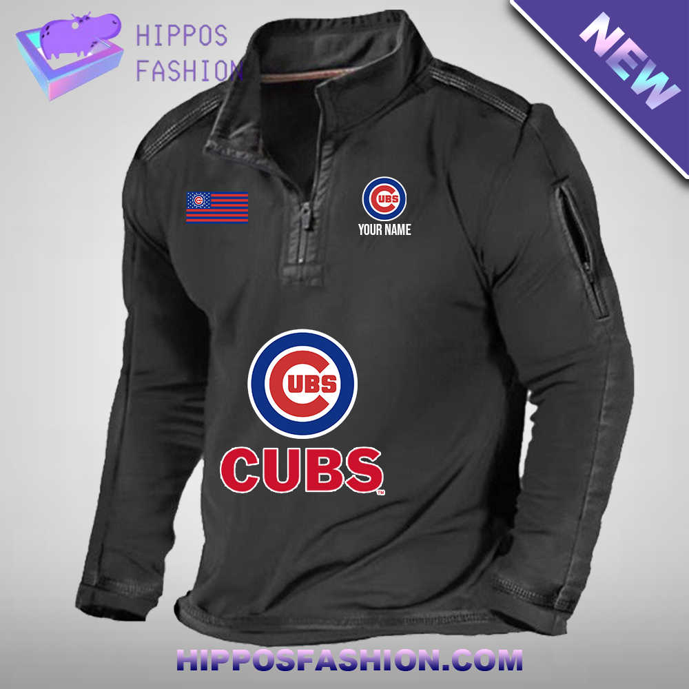 UBS Cup Flag Personalized 1/2 Zip Waffle Top