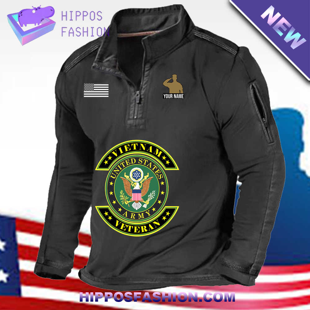 United States Army Logo Custom Name Zip Waffle Top miEk.jpg