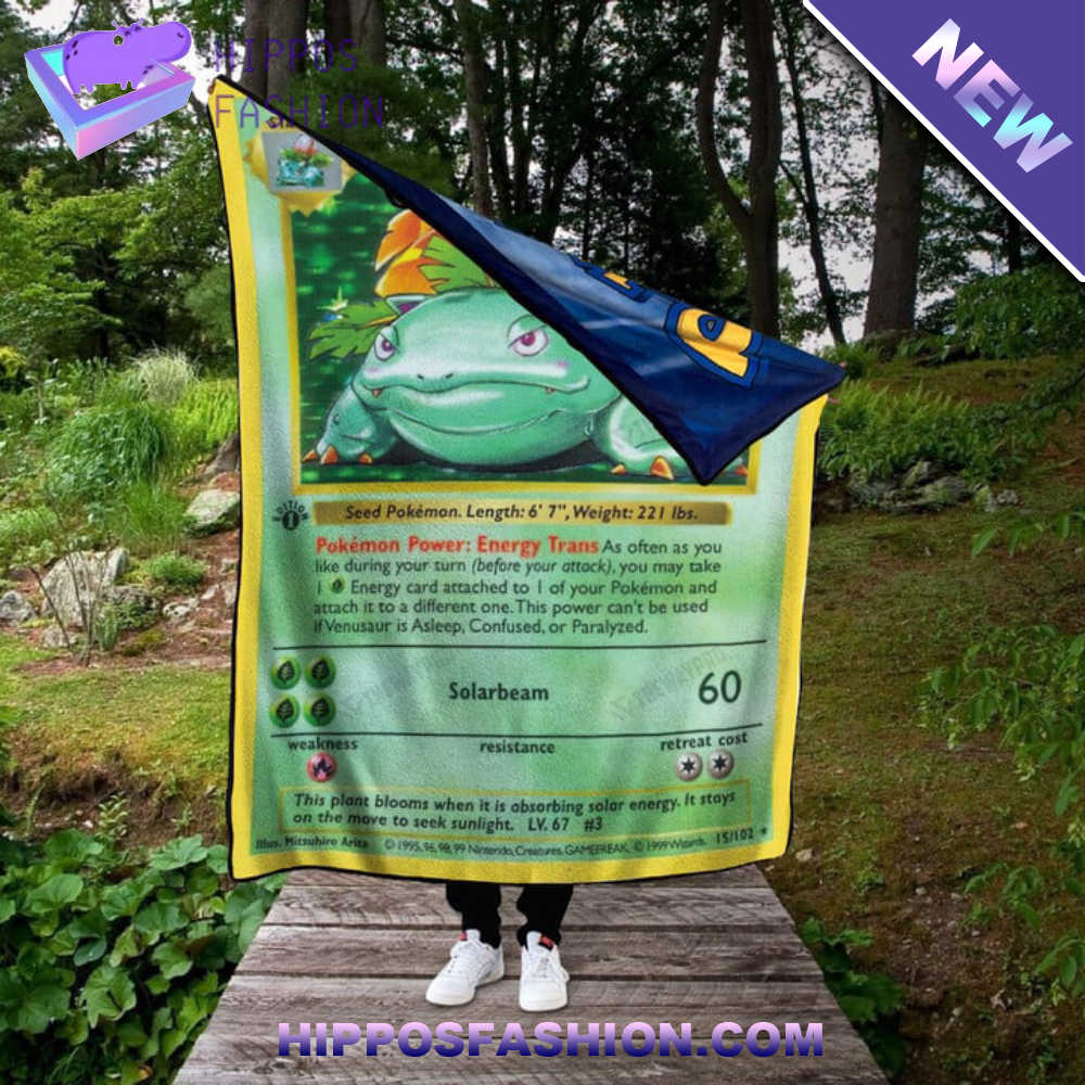 Venusaur Custom Side Printed Thicken Soft Blanket yCih.jpg