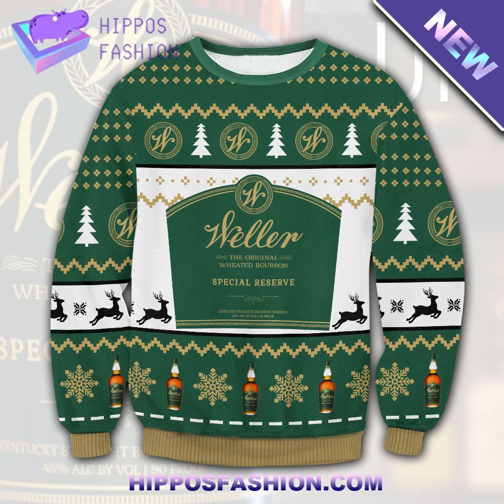 Weller Bourbon Ugly Christmas Sweater