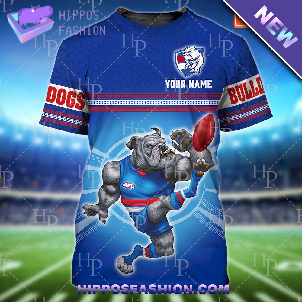 Western Bulldogs AFL Custom Name D Tshirt