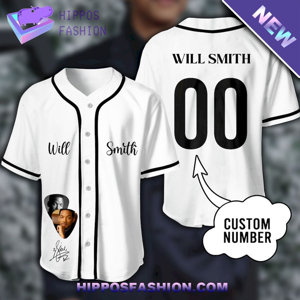Will Smith Custom Name Baseball Jersey