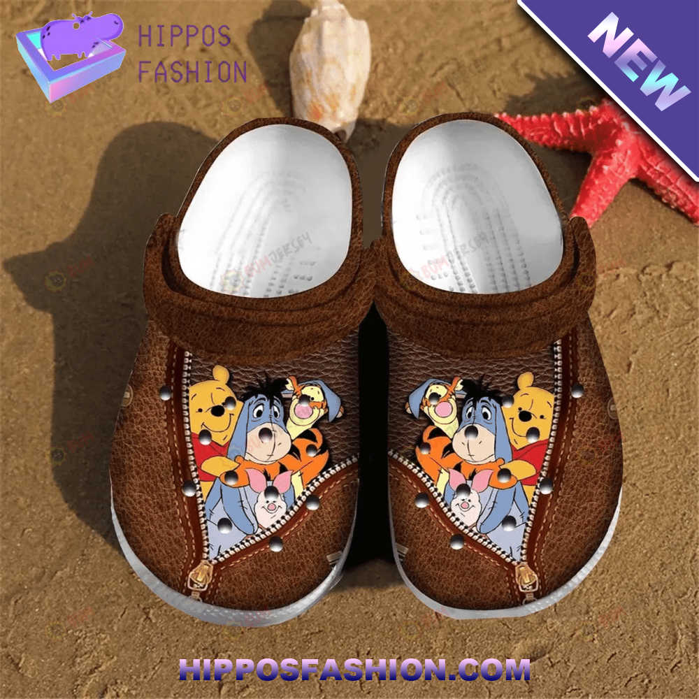 Winnie The Pooh Leatherette Crocs Crocband Clog