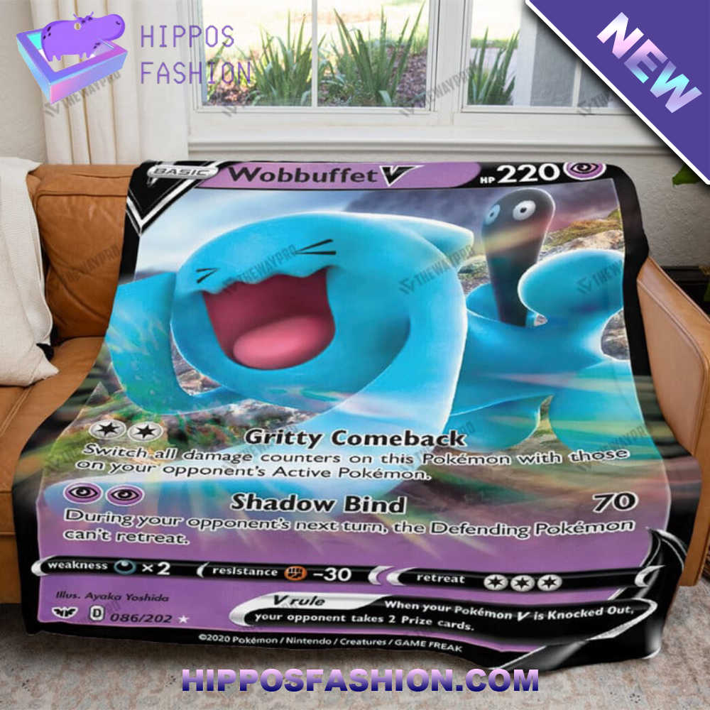 Wobbuffet V 2022 Custom Soft Blanket