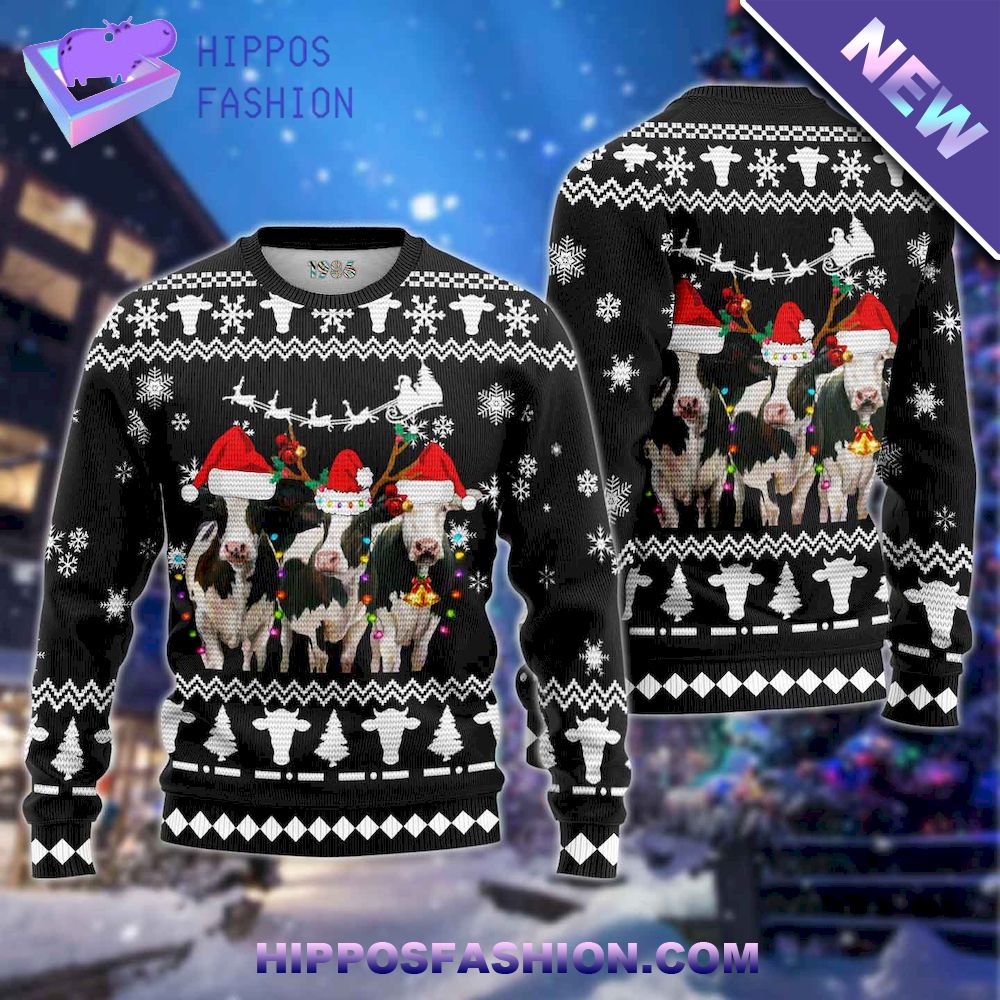 Xmas Cows Ugly Christmas Sweater