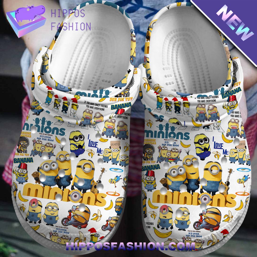 Minions Cartoon Funny Clogband Crocs Shoes This design is a visual treat.