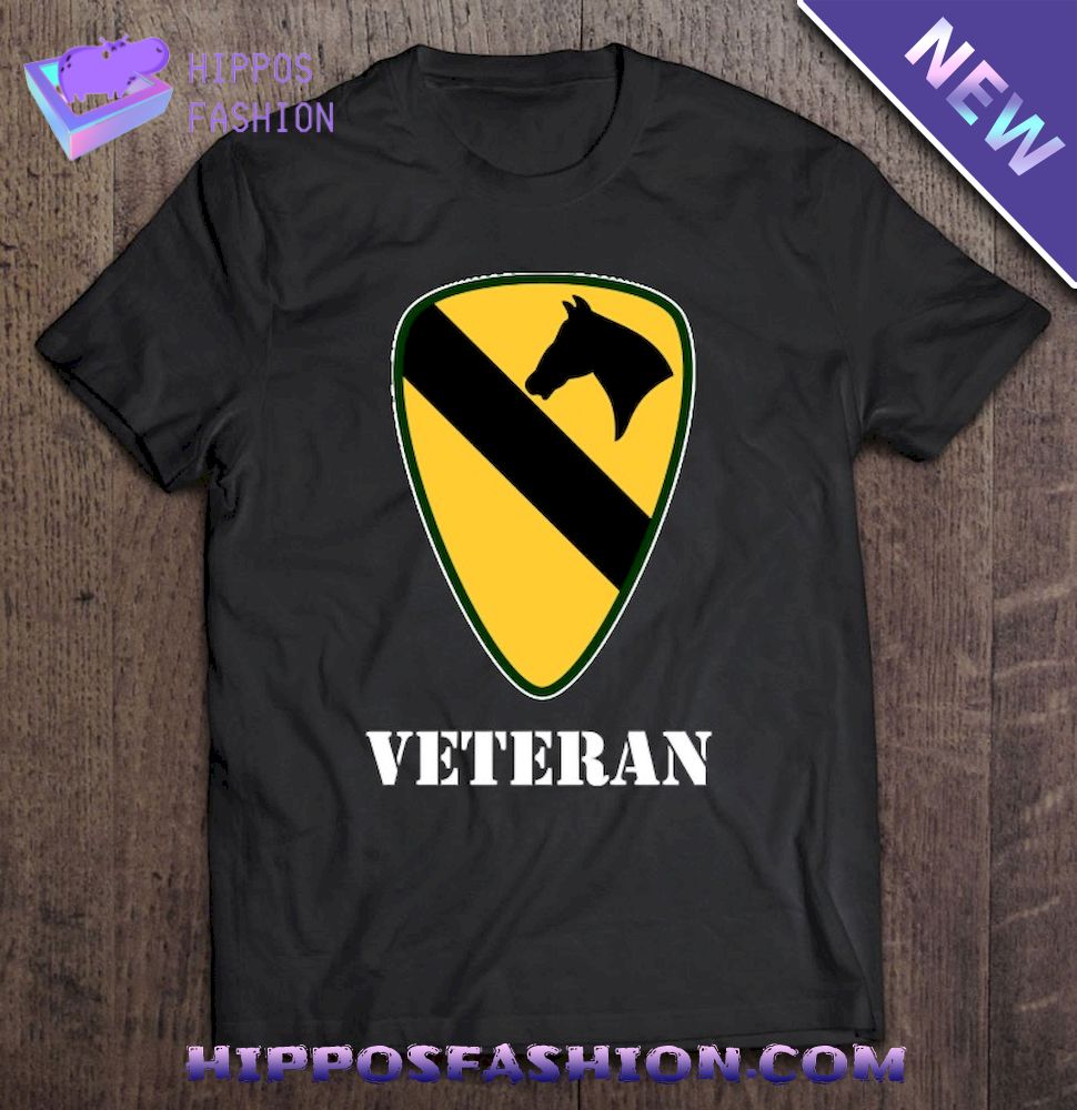 1St Cavalry Division Shirt 1St Cav Shirt Veteran Black Shirt